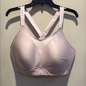 Under Armour Women's Light Pink Sports Bra - Worn once!